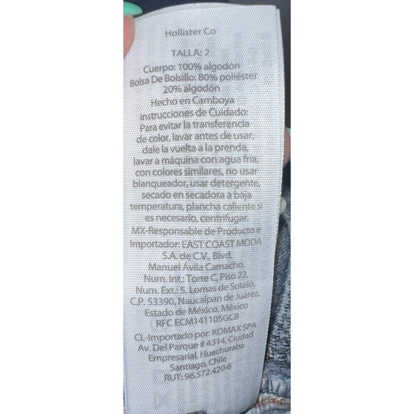 NWOT Hollister Juniors Ultra High Rise Baggy Jeans - Size 2S / W26 / L27 - Picture 5 of 6